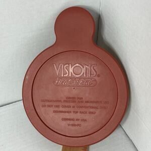 Vintage Corning Visions Amber Glass Heat 'n' Eat Dish w/ Lid V 150 PC